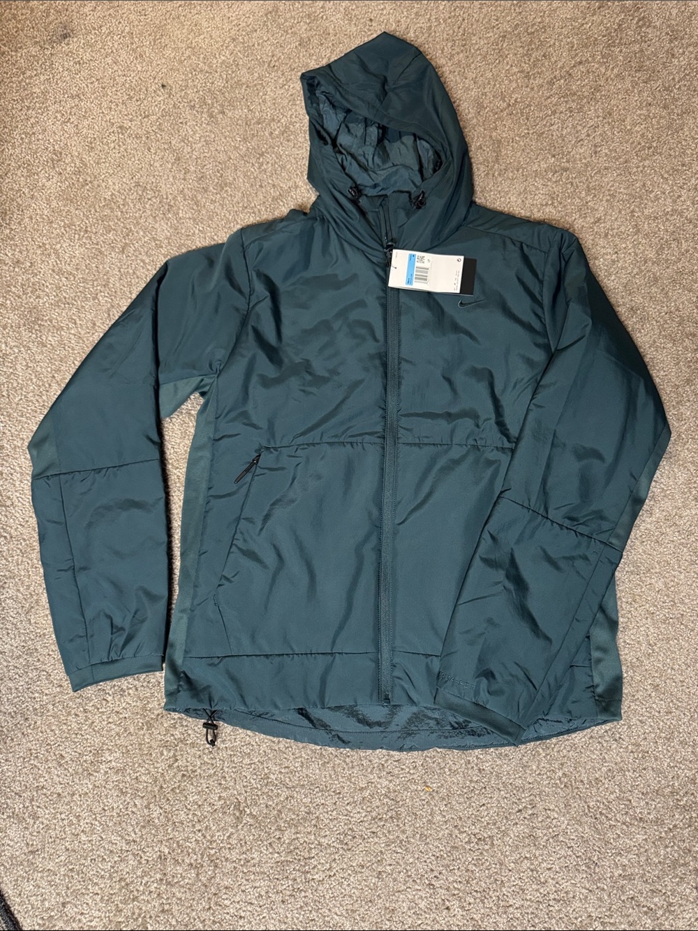 NWT Nike Men's Hooded Lightweight Jacket in Deep Teal